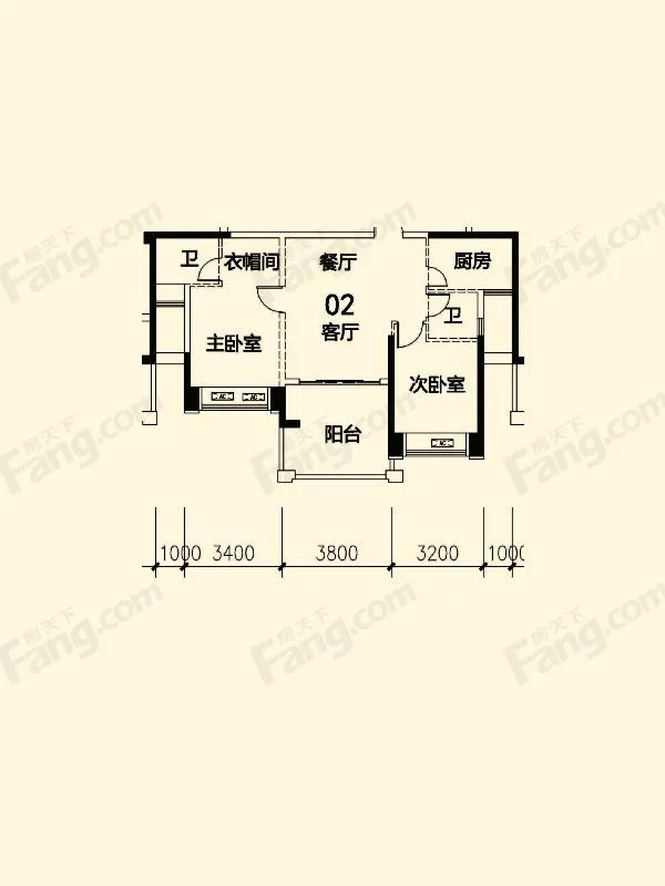 御海阳光南区,低楼层,2房2厅,再降12500元/平,看房可约125万 2室2厅