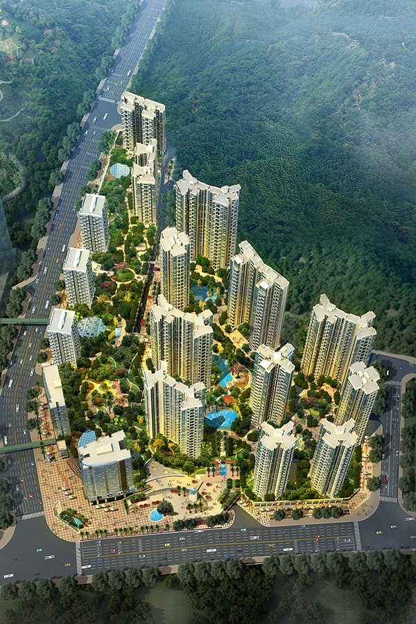 效果图动态:信义金御半山3期位于罗湖深圳市罗湖区金稻田路(近环中线)
