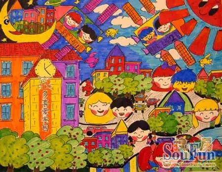 第二届多喜爱杯儿童绘画大赛郑州获奖作品