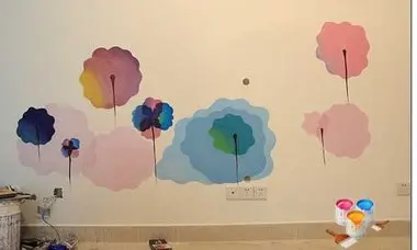 创意涂鸦乐趣无限 个性手绘墙让您的家更美(组图)