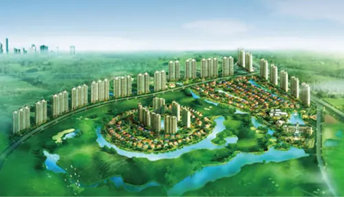 南昌恒大绿洲鸟瞰效果图