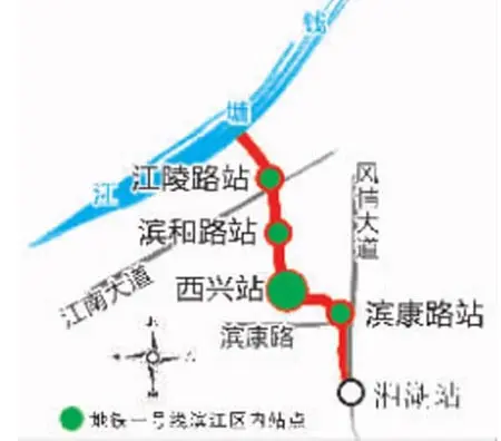独家:1号线滨江区地铁站的周边有哪些看点楼盘