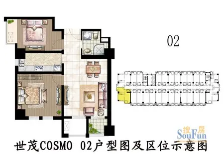 世茂cosmo菁英公寓户型图房天下独家曝光