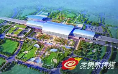 京沪高铁无锡东站交通综合枢纽工程效果图