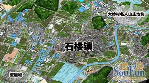 番禺石楼镇本次出让地块具体位置示意图