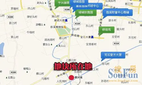 地块信息: 位置:位于横河镇,东至规划乌山南路,南至南三环规划绿化带