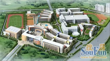 北京师范大学东莞石竹附属学校效果图(图片来源:房天下)