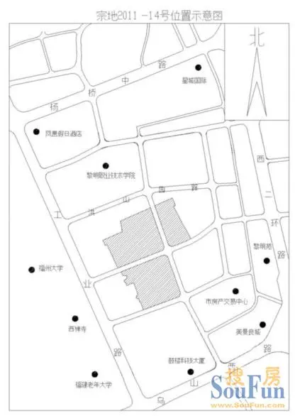 福州出让3幅住宅用地工业路将建3万平米安置房