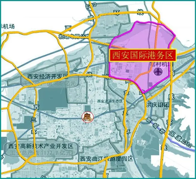 关键词:国际港务区 西安 黄金商圈