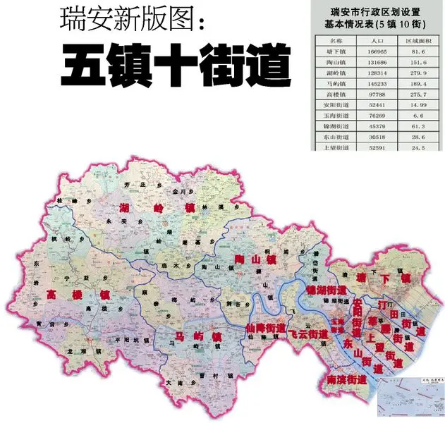 瑞安四大功能区构建新格局 城市发展更具特色