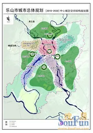 乐山 城区规划图