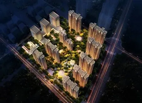 (华润国际社区一期鸟瞰图)
