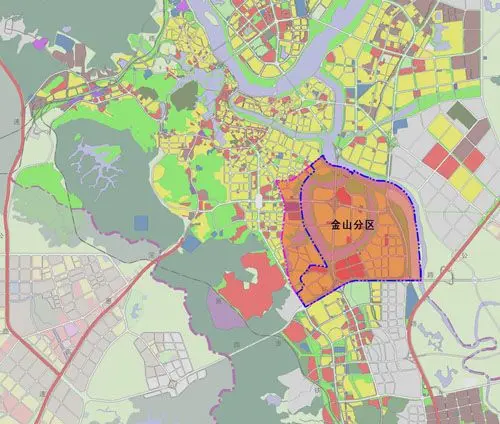 金山湖片区位置 来源:惠州市住房和城乡规划建设局