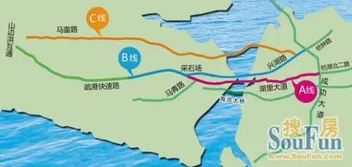 厦门第二西通道路线全长9.03公里,其中海底隧道长度约为6.