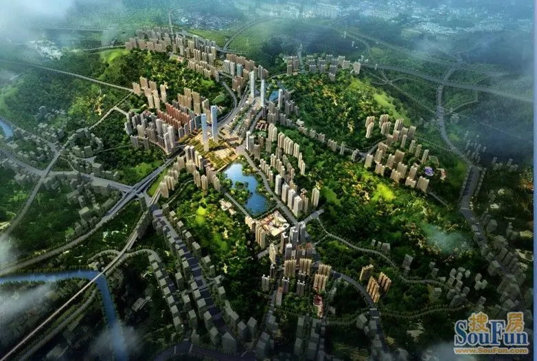贵阳花果园全景效果图