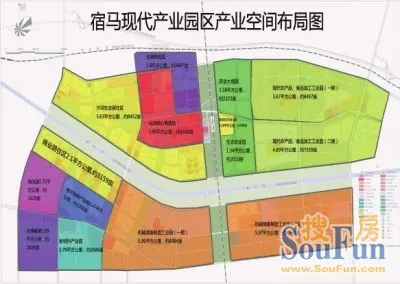 宿马园区总体规划图