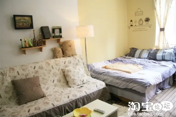 15平米出租屋摇身一变 看小美女唯美独立空间