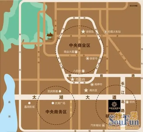 锡重金地新区咽喉长江北路