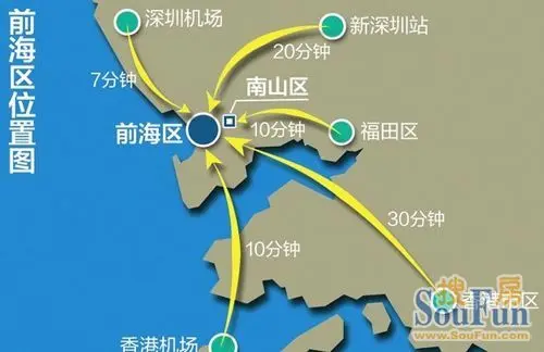 深圳前海区位图