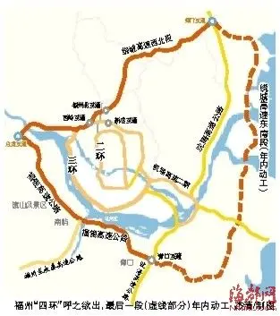 福州"四环"年内动工 串联连江琅岐长乐闽侯
