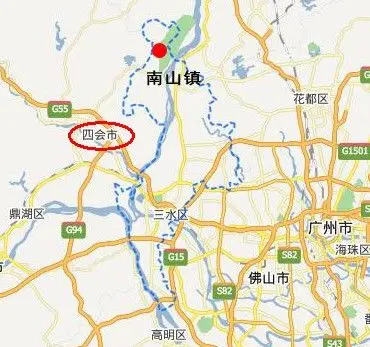三水区南山镇紧邻四会市