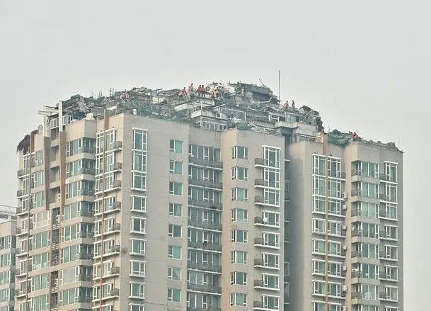 北京"最牛违建"继续拆除(图)