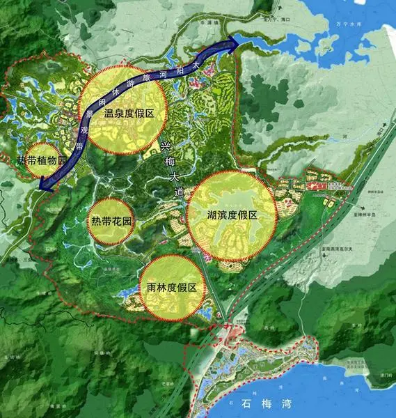 兴隆旅游度假区发展规划图