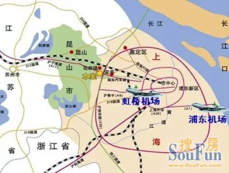 花桥片区图