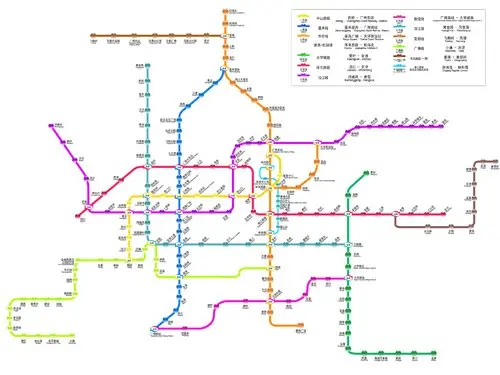 广州地铁2040年规划图,广州53条地铁各线路 广州地铁线路规划图(2011-2015)