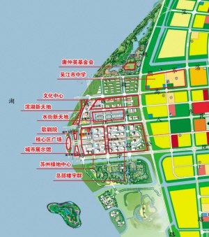滨湖新城分为吴中和吴江两大 ,根据规划,这两个新城将实现对接,融为