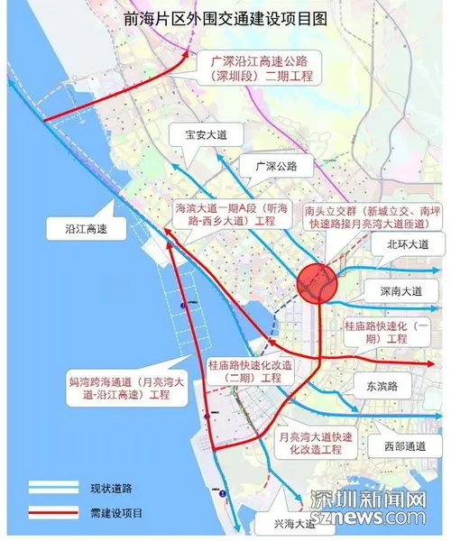 深圳条海底隧道2015年开建 桂庙路将不设红绿灯