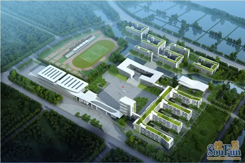 武穴中学新校区规划效果图