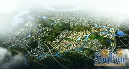 清远大学城位于东城新区的生态核心,得天独厚的生态资源以及无可比拟