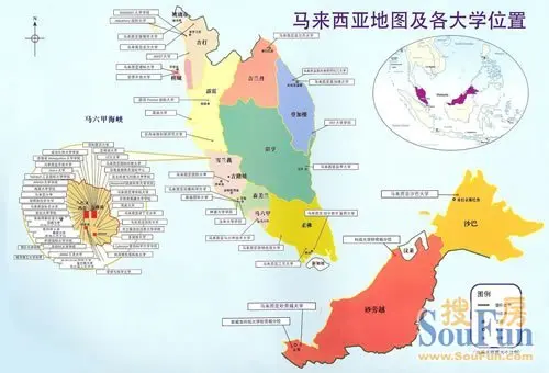 马来西亚分布图