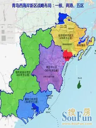 青岛西海岸新区位于胶州湾西岸,包括青岛市黄岛区全部行政区域,其中陆