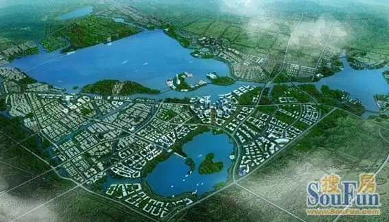 独墅湖实景图 金鸡湖独墅湖双湖板块早已经被定位为苏州贵胄的聚集之