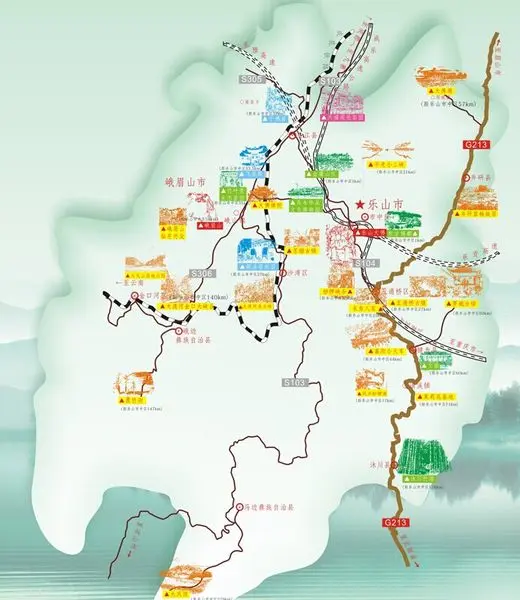 四川规划3a及以上景区省道"全连接" 乐山已基本实现