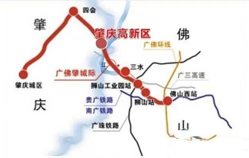 广佛肇城轨佛肇段线路图广佛肇城际轨道项目佛肇段已在建设,佛肇段起