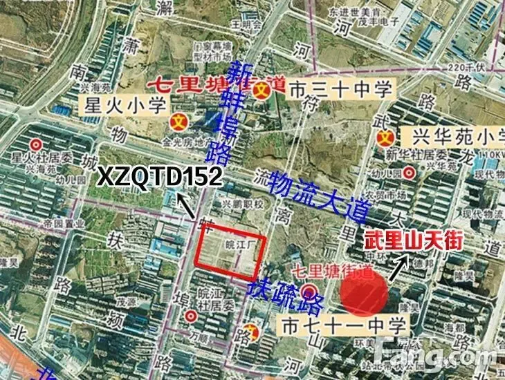 8月新站两地入市216亩七里塘板块再添新丁