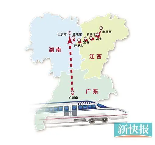 广东到江西高铁9月开通 最快四小时可达南昌