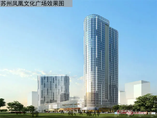 苏州凤凰文化广场建筑规划方案采用了美国gensler公司设计的方案