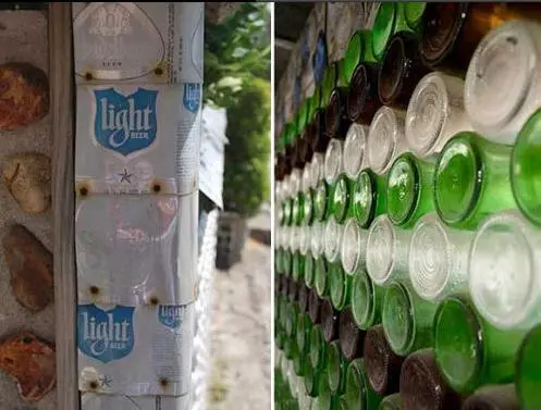 国外能人用5万只啤酒瓶自己建造超级豪宅!