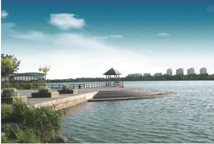 境界梅江北侧紧邻天津市区最大的湿地生态公园 —— 梅江公园,梅江