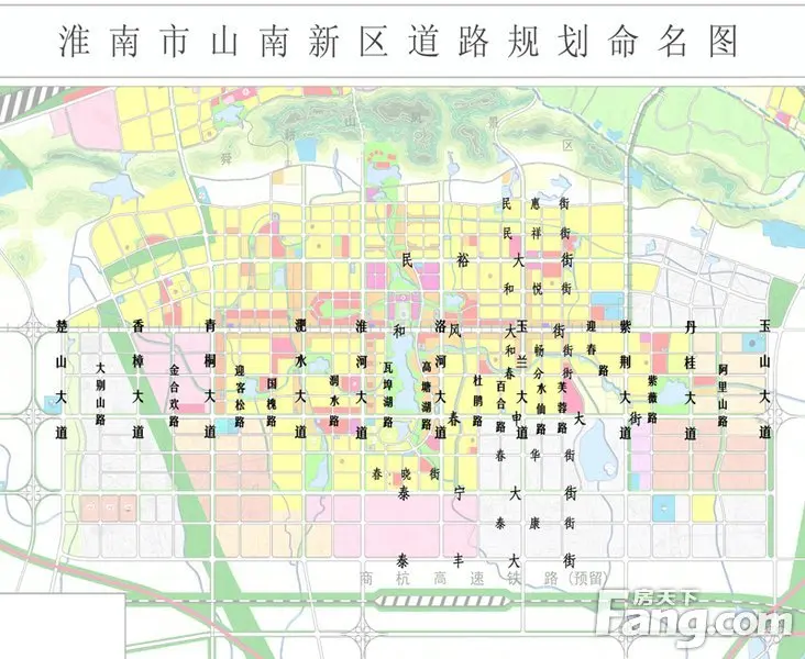 山南新时代④多条道路通山南 绘制新区蓝图_房产资讯-淮南房天下