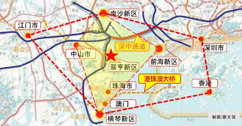 深中通道2015年开建 中山将成为珠三角中心