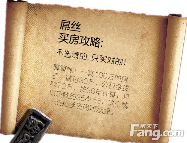 屌丝30年自创买房攻略 3房总价低至76万尚可!