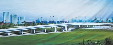 广东路跨铁路立交桥加快建设 引桥工程明年3月建成