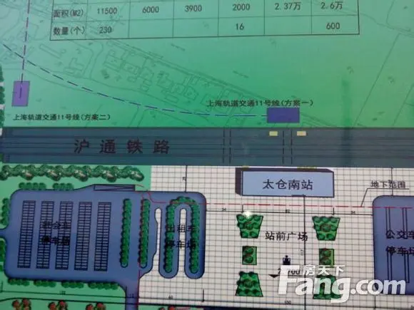 沪通铁路太仓南站站区规划总平面图