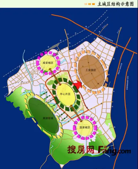现有城市规划中,将咸宁划为咸安,温泉,开发区,旅游新区和 区这五大