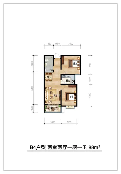 张家口桥西区境门华府主推户型品鉴